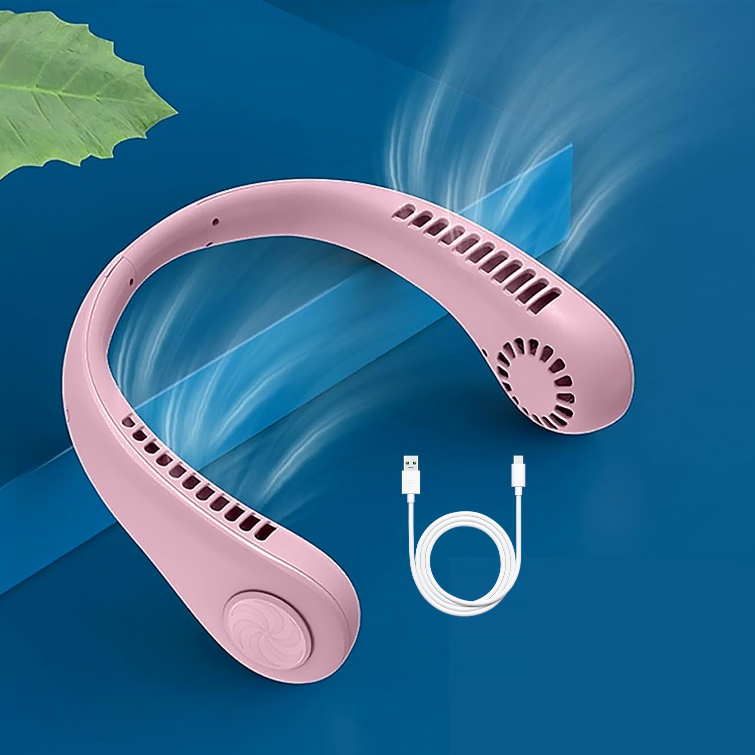 0616 Portable Neck Fan: Holiday Hands Free Bladeless Neck Fan, 360° Cooling Hanging Fan, USB Rechargeable Personal Neck Fan, Wearable Neck Fan Suitable for Traveling 0616 Portable Neck Fan: Holiday Hands Free Bladeless Neck Fan, 360° Cooling Hanging Fan, USB Rechargeable Personal Neck Fan, Wearable Neck Fan Suitable for Traveling